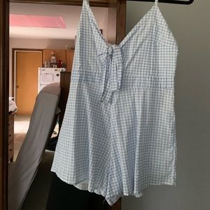 Plaid romper